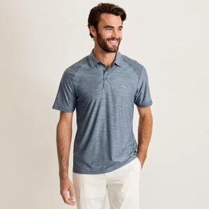 Tommy Bahama Mens Palm Coast Pro IslandZone Polo Shirt M Turbulence Ventilated